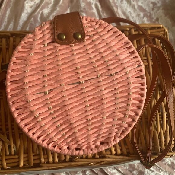 Boho Rattan Round crossbody bag - Picture 9 of 11